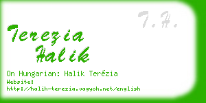 terezia halik business card